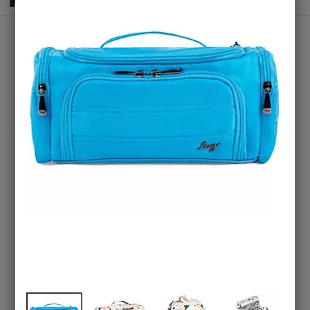 Lug Trolly Coastal Blue Cosmetic Organizer NWT